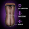 Loverboy The DJ Self Lubricating Stroker Brown with self lubrication, squeeze zone, and air valve features from Blush Novelties