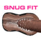 Loverboy The DJ Self Lubricating Stroker Brown demonstrates snug fit and internal texture for enhanced pleasure.