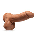 Loverboy The Secret Agent Mocha Dildo by Blush Novelties with realistic details and powerful suction cup base for versatile use