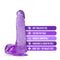 B Yours Plus Ram N Jam Purple Dildo with soft realistic feel and strong suction cup base