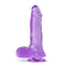B Yours Plus Ram N Jam Purple Dildo with Strong Suction Cup for Comfortable and Realistic Experience from Blush Novelties