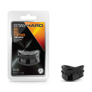 Stay Hard Beef Ball Stretcher 1.5 inches Diameter Black packaging and product by Blush Novelties