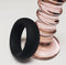 WIDE SILICONE DONUT RING BLACK 1.5 "-2