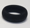 WIDE SILICONE DONUT RING BLACK 1.5 "-1
