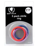 Spartacus 1.5 inches Nitrile C-Rings Rainbow from Spartacus Leathers at $8.99