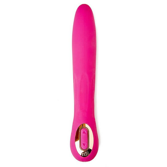 Sensuelle Bentii 15 Function Double Motor Vibrator Magenta Pink in flexible, sleek design with USB rechargeable and waterproof capabilities