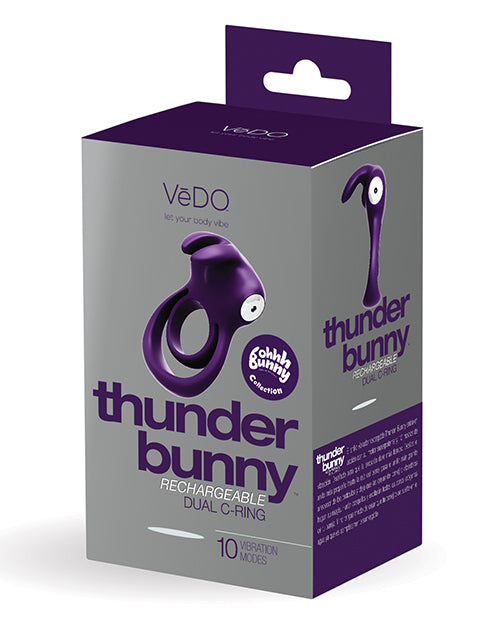 Vedo Vedo Thunder Bunny Dual Ring Rechargeable Perfectly Purple at $54.99