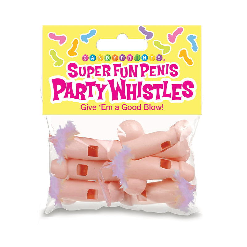 Little Genie Super Fun Penis Party Whistles 6 package from Candyprints at $7.99