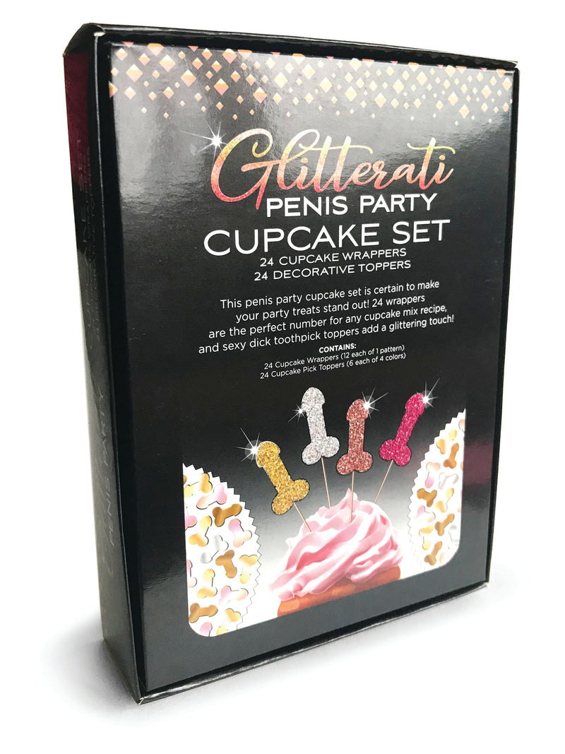Little Genie Glitterati Penis Party Cupcake Set at $9.99