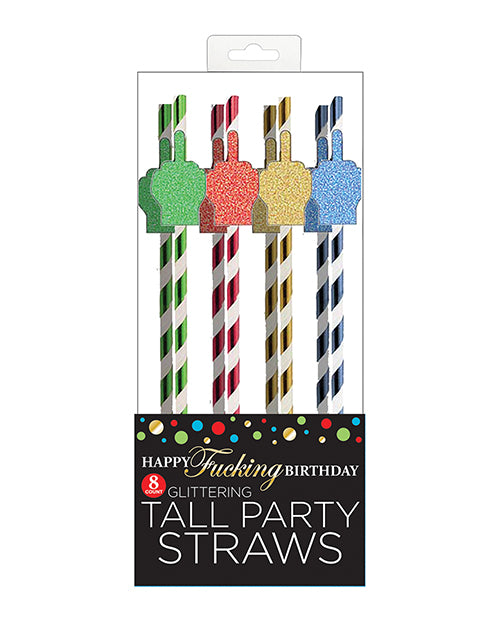 Little Genie Happy Fucking Birthday Tall Party Straws at $4.99