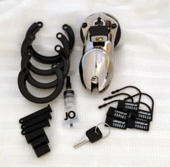 CBX Male Chastity Designer Collection CB-6000 Male Chasity Device Chrome Finish at $149.99