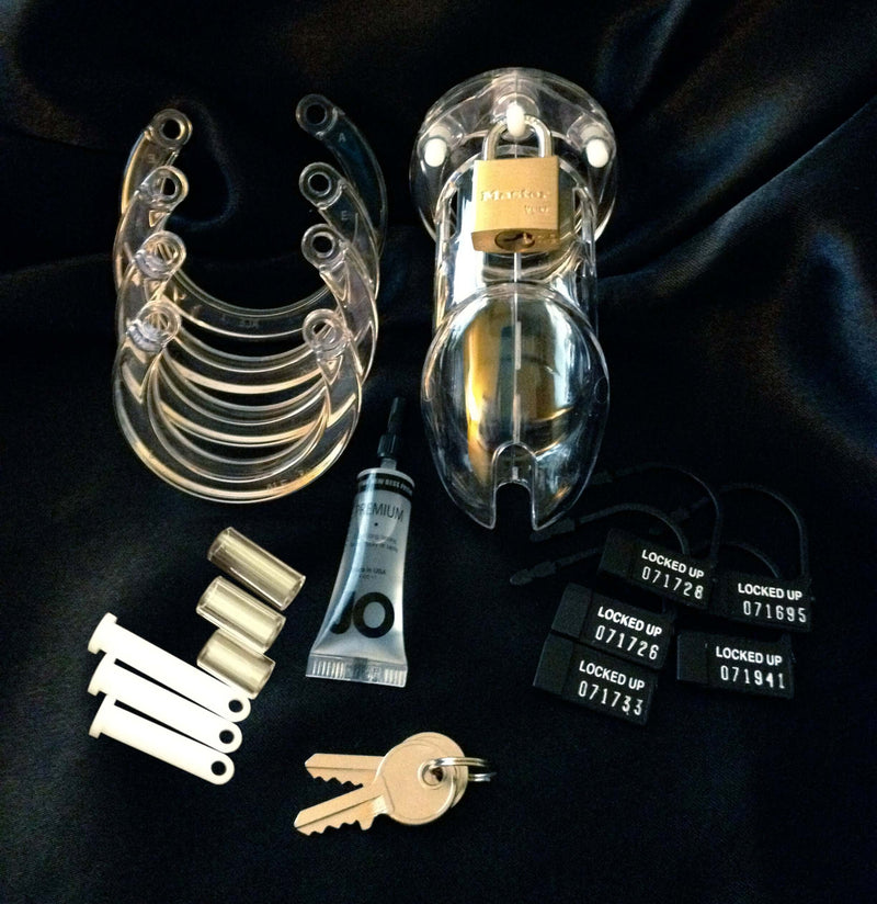 CBX Male Chastity CB-6000 Male Chasity 3 1/4 Inches Cage Device Clear at $149.99