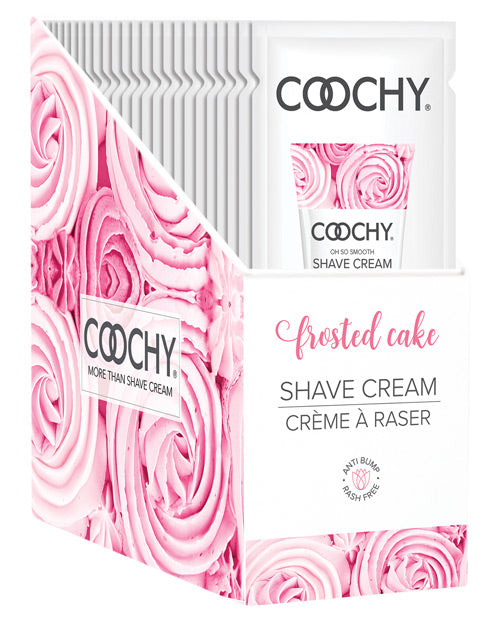Classic Erotica COOCHY SHAVE CREAM FROSTED CAKE FOIL 15 ML 24PC DISPLAY at $28.99