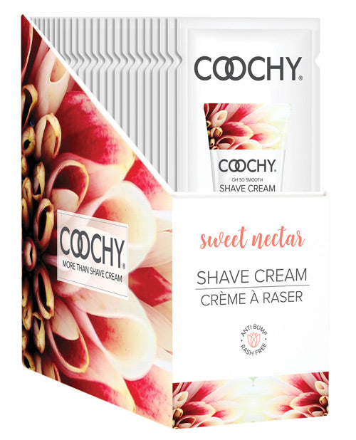 COOCHY SHAVE CREAM SWEET NECTAR FOIL 15 ML 24PC DISPLAY-0