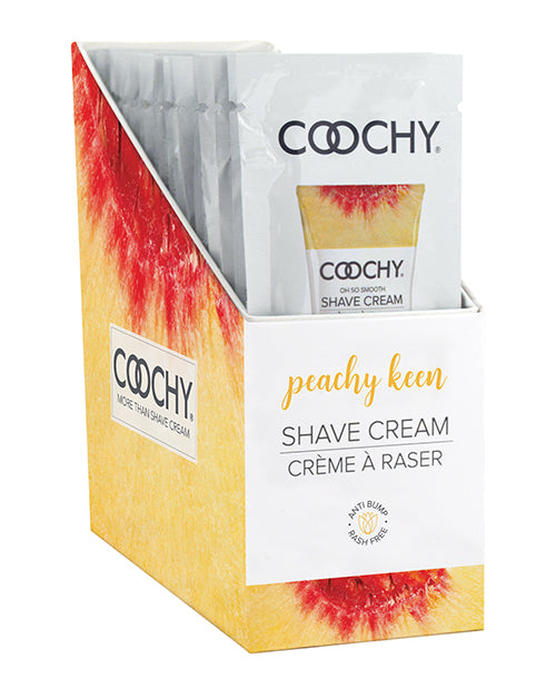 Classic Erotica Coochy Shave Cream Peachy Keen Foil 15ml 24 Piece at $34.99