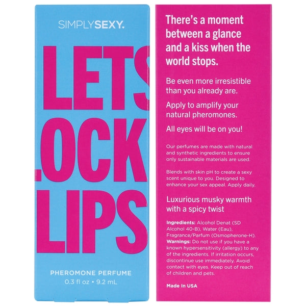 Simply Sexy Pheromones Perfume Lets Lock Lips 0.3 Oz