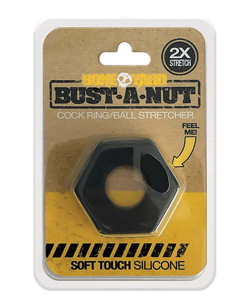 Rascal Toys Boneyard Bust A Nut Cock Ring Black at $16.99