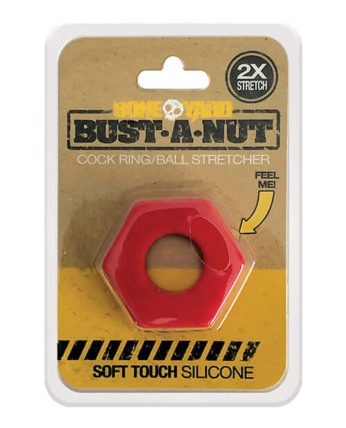 Rascal Toys Boneyard Bust A Nut Cock Ring Red at $16.99