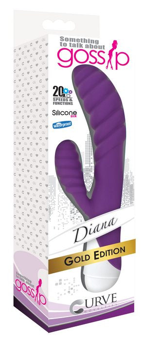 CURVE NOVELTIES Diana Violet Purple Rabbit Vibrator at $39.99