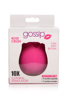CURVE NOVELTIES Gossip Rose 10X Silicone Clit Suction Stimulator Magenta at $44.99