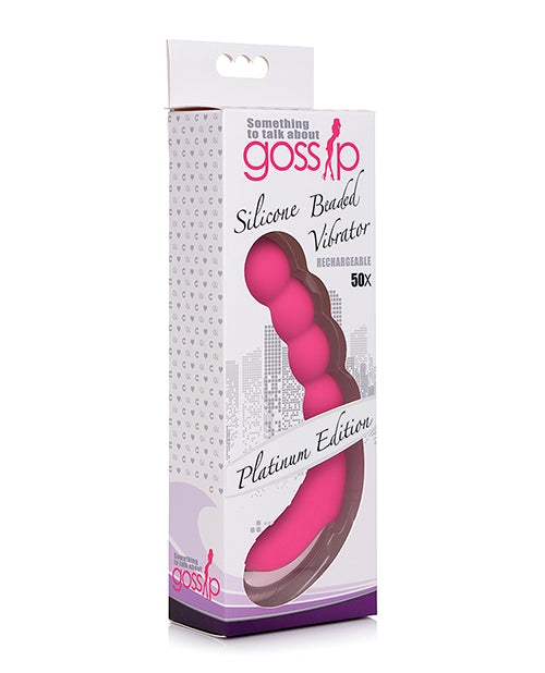 CURVE NOVELTIES Gossip Silicne Beaded G-Spot Rechargeable Vibrator Magenta at $39.99