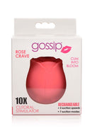 GOSSIP ROSE 10X SUCTION CLIT STIMULATOR CRAVE-1