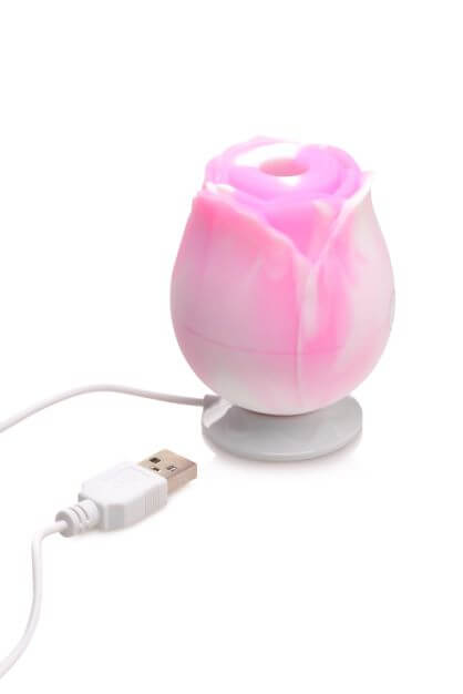 CURVE NOVELTIES Gossip Rose 10X Silicone Clit Suction Stimulator Swirl Vibrator at $44.99