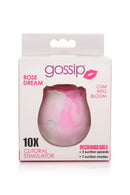 CURVE NOVELTIES Gossip Rose 10X Silicone Clit Suction Stimulator Swirl Vibrator at $44.99