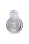 Jock C-Thru 8-inch clear dildo with ultra-flexible design, crystal-clear TPE material, and strong suction base from Curve Novelties.