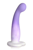 Simply Sweet Slim G-Spot Silicone Dildo by Curve Novelties in vibrant purple hue, designed for targeted G-spot stimulation.