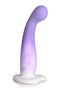 Simply Sweet Slim G-Spot Silicone Dildo by Curve Novelties in vibrant purple hue, designed for targeted G-spot stimulation.