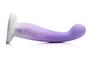 SIMPLY SWEET SLIM G-SPOT SILICONE DILDO PURPLE/WHITE-4