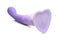Simply Sweet Slim G-Spot Silicone Dildo by Curve Novelties - Non-Realistic, Purple Dildo with Heart-Shaped Base for Targeted Stimulation