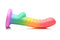 SIMPLY SWEET 6.5IN RIBBED RAINBOW DILDO-2