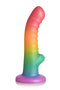 SIMPLY SWEET 6.5IN RIBBED RAINBOW DILDO-0