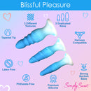 SIMPLY SWEET SILICONE BUTT PLUG SET BLUE-3