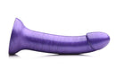 Simply Sweet Metallic Silicone Dildo by Curve Novelties with a smooth metallic swirl design.
