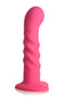 SIMPLY SWEET VIBRATING RIBBED SILICONE DILDO W/ REMOTE-0
