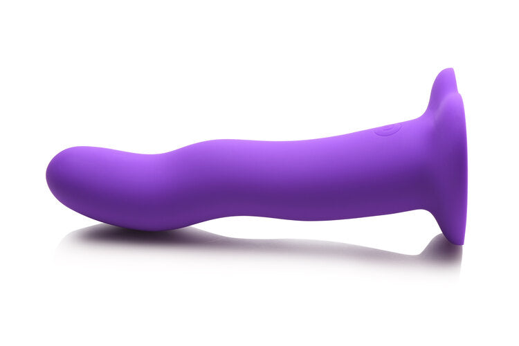SIMPLY SWEET VIBRATING WAVY SILICONE DILDO W/ REMOTE-4