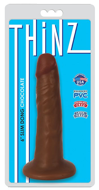 CURVE NOVELTIES Thinz Slim Dong 6 inches Brown at $11.99