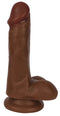 CURVE NOVELTIES Thinz Slim Dong 6 inches with Balls Chocolate Brown at $14.99