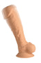 CURVE NOVELTIES Fleshstixxx 8 inches Vibrating Dildo with Balls Medium Tan at $59.99