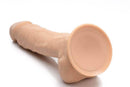 CURVE NOVELTIES Fleshstixxx 8 inches Vibrating Dildo with Balls Medium Tan at $59.99
