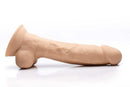 CURVE NOVELTIES Fleshstixxx 8 inches Vibrating Dildo with Balls Medium Tan at $59.99