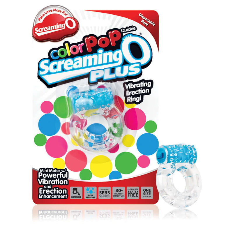 Screaming O Screaming O Plus Vibrating Erection Ring Blue at $5.99