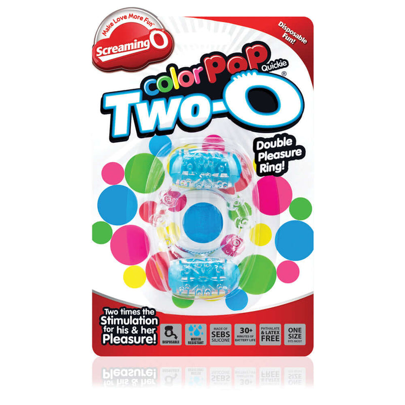 Color Pop Two-O Double Pleasure Vibrating Ring Color Pop Two-O Double Pleasure Vibrating Ring