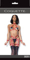 Coquette Lingerie Harness Top and Crotchless Panty Merlot Red O/S from Coquette Lingerie at $29.99