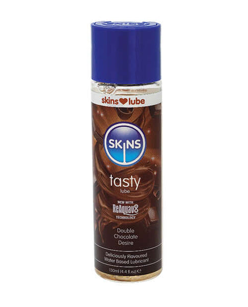 Skins Double Chocolate Water Based Lube 4.4 Oz Skins Double Chocolate Water Based Lube 4.4 Oz