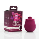 Skins Rose Buddies Rose Flutterz - crimson clitoral vibrator in discreet size for intense pleasure and stimulating flicking action.