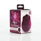 Skins Rose Buddies Rose Flutterz packaging, a crimson vibrator offering intense clitoral pleasure, designed for solo play by Creative Conceptions.